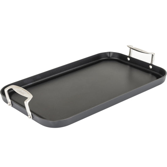 Viking 19x11" Hard Anodized Nonstick Double Burner Griddle, Oven Safe