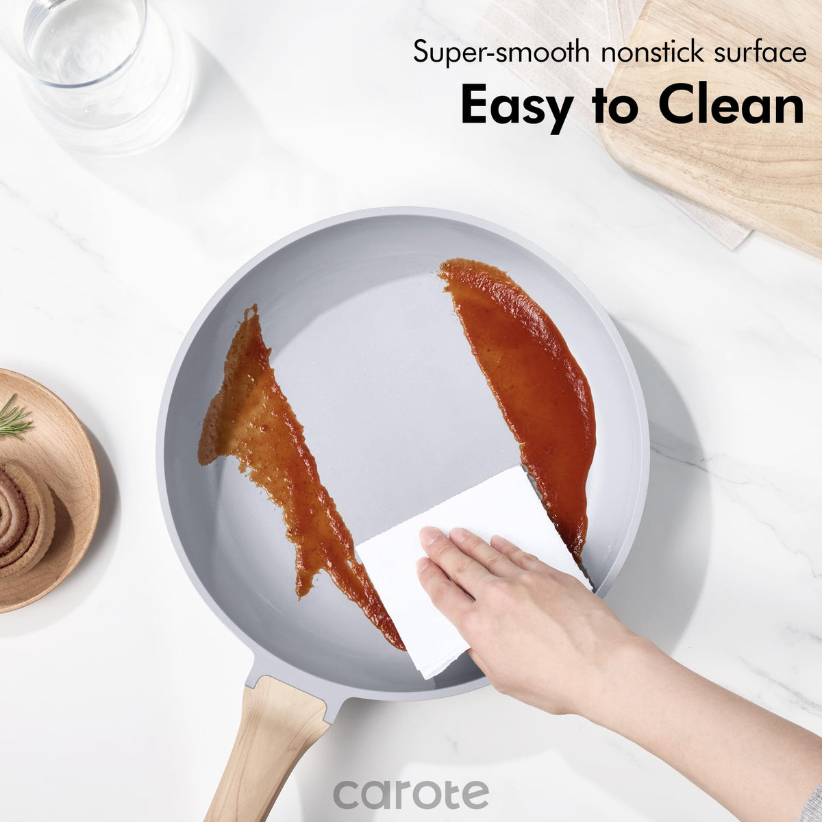 CAROTE 21-Piece Black Nonstick Cookware Set | Granite, Induction Compatible