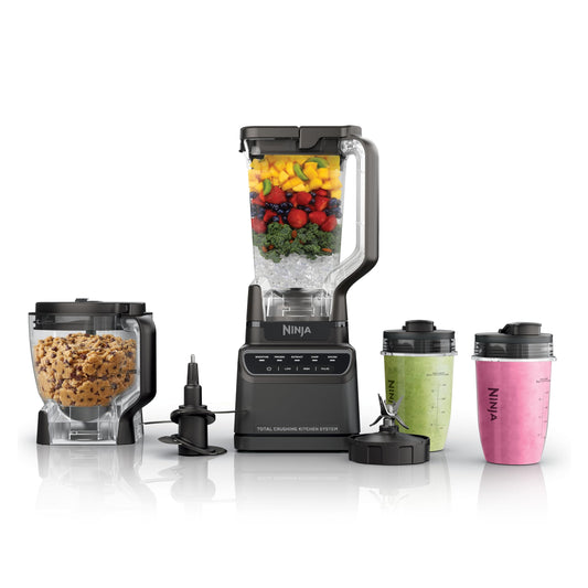 Ninja BR601 Kitchen System, 1200W Blender & Food Processor, Dark Grey